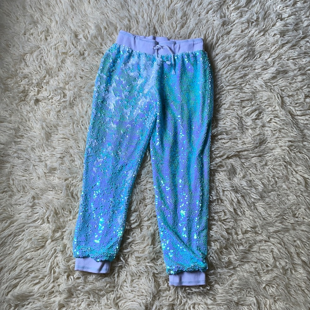 Sequin Joggers Girls Sz L